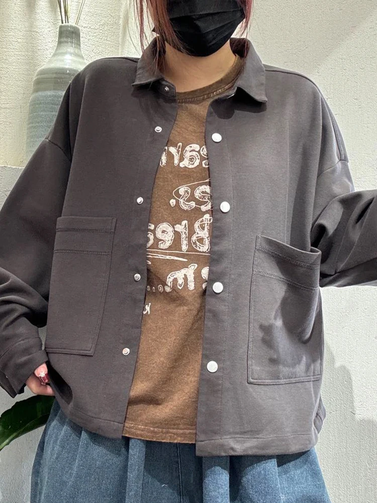 Amax LuluE موضة ربيع 2026 سترات كلاسيكية متينة للسيدات تصميم كوري معاطف فضفاضة للسيدات ملابس خارجية أنيقة للترفيه