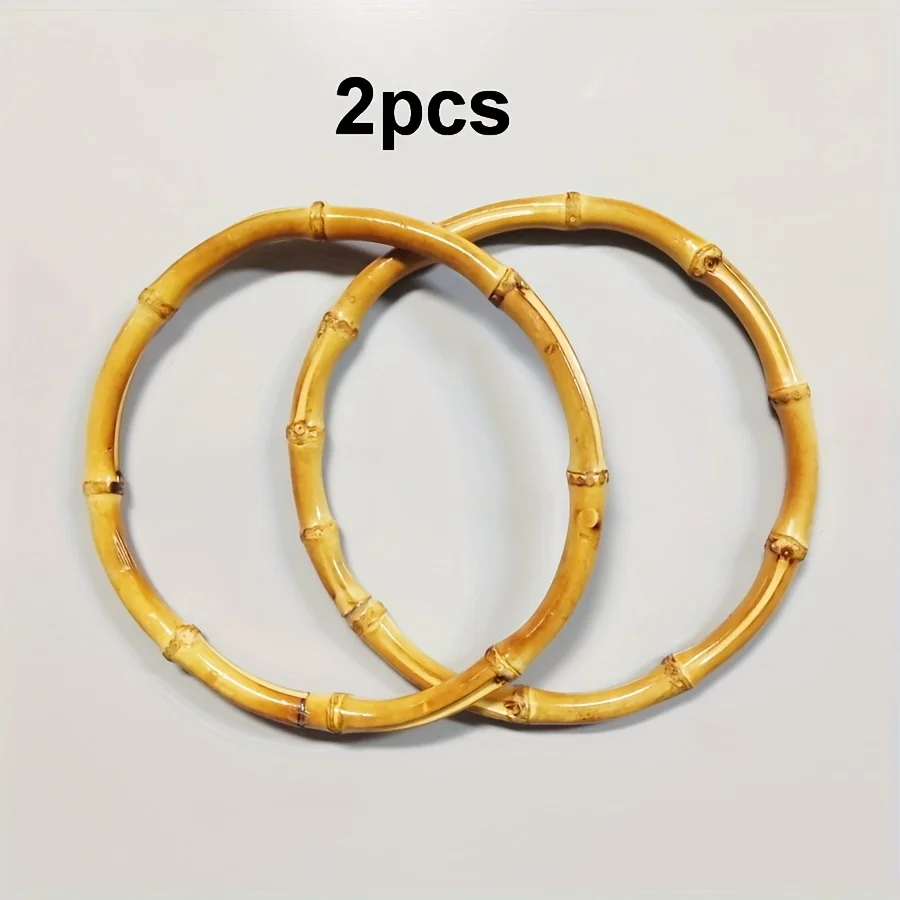 2Pcs Round Plastic Handle for Bag Handbag  for Handcrafted Purse Box Bag DIY Bag Strap Accessory