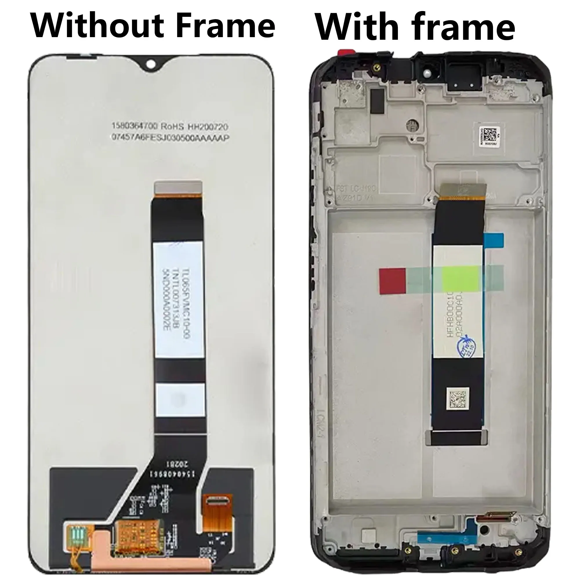 Pantalla For Xiaomi Redmi 9T Touch Screen Digitizer Assembly With Frame M2010J19SG  J19SY LCD Display Replacement Repair Parts