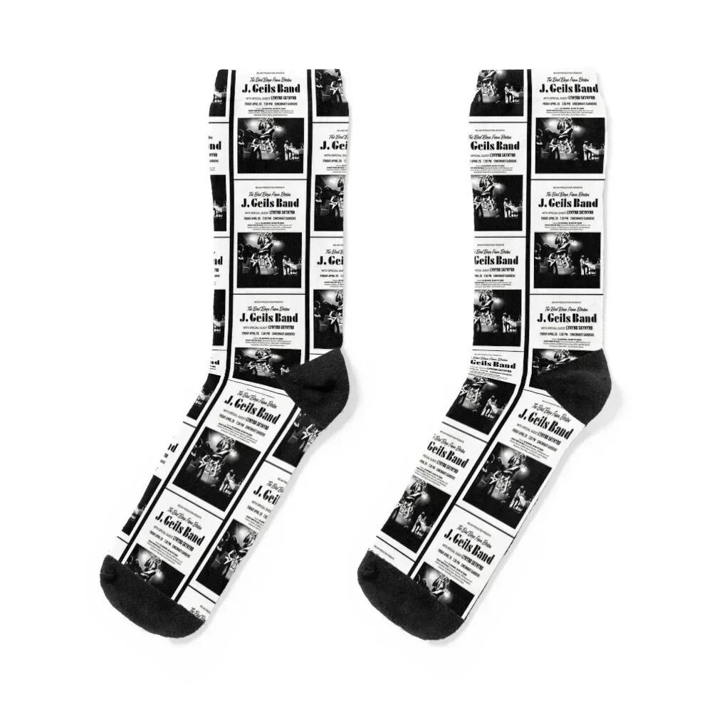 

J. GEILS BAND VINTAGE CONCERT POSTER #2 Socks funny sock hip hop anime cool Male Socks Women's