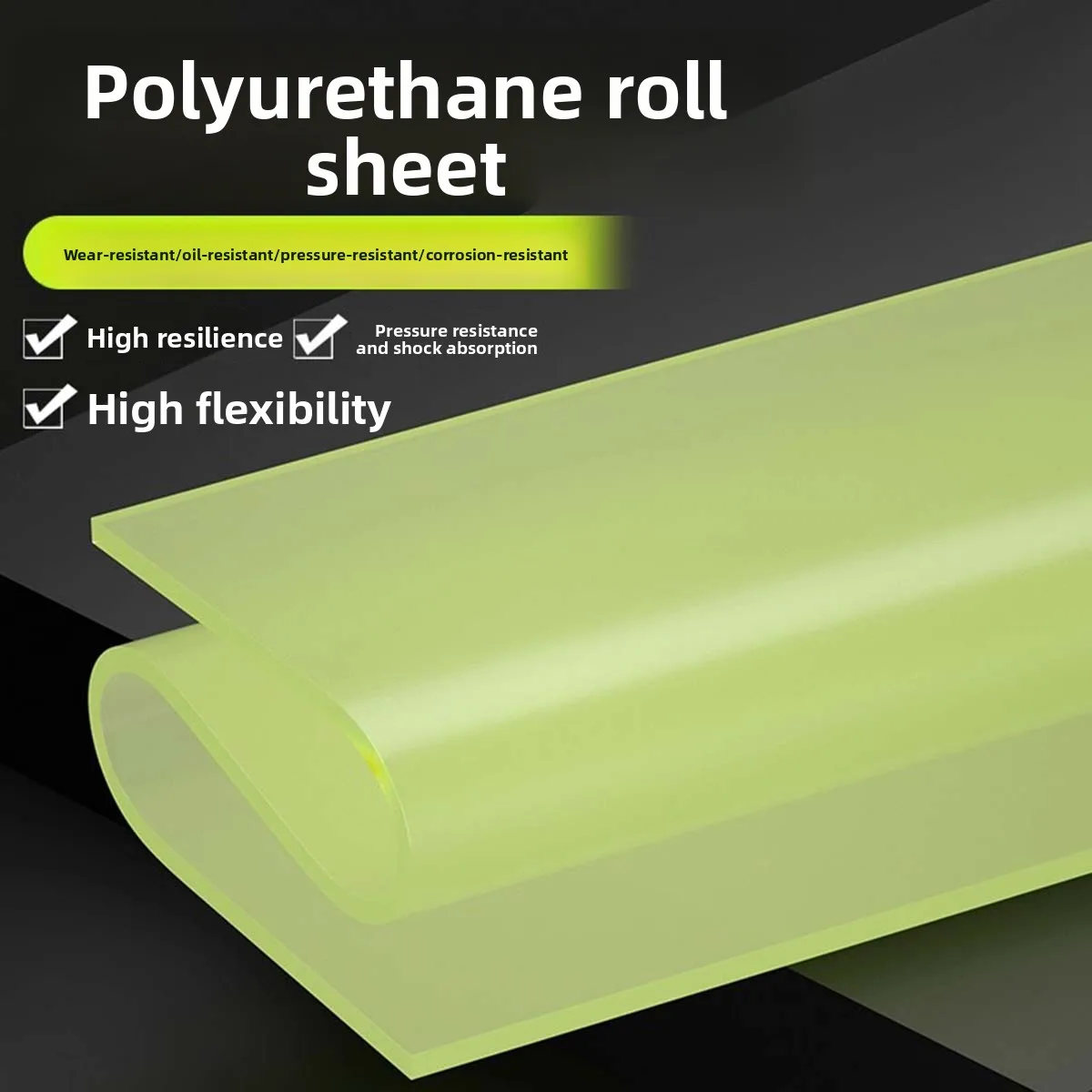 90 Degree Premium Pure Polyurethane Rolled Plate, Wear-Resistant Beef Tendon Rubber Plate, Knife Mold Pad