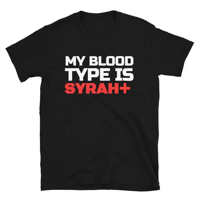Camiseta de fiesta para beber WINE Syrah