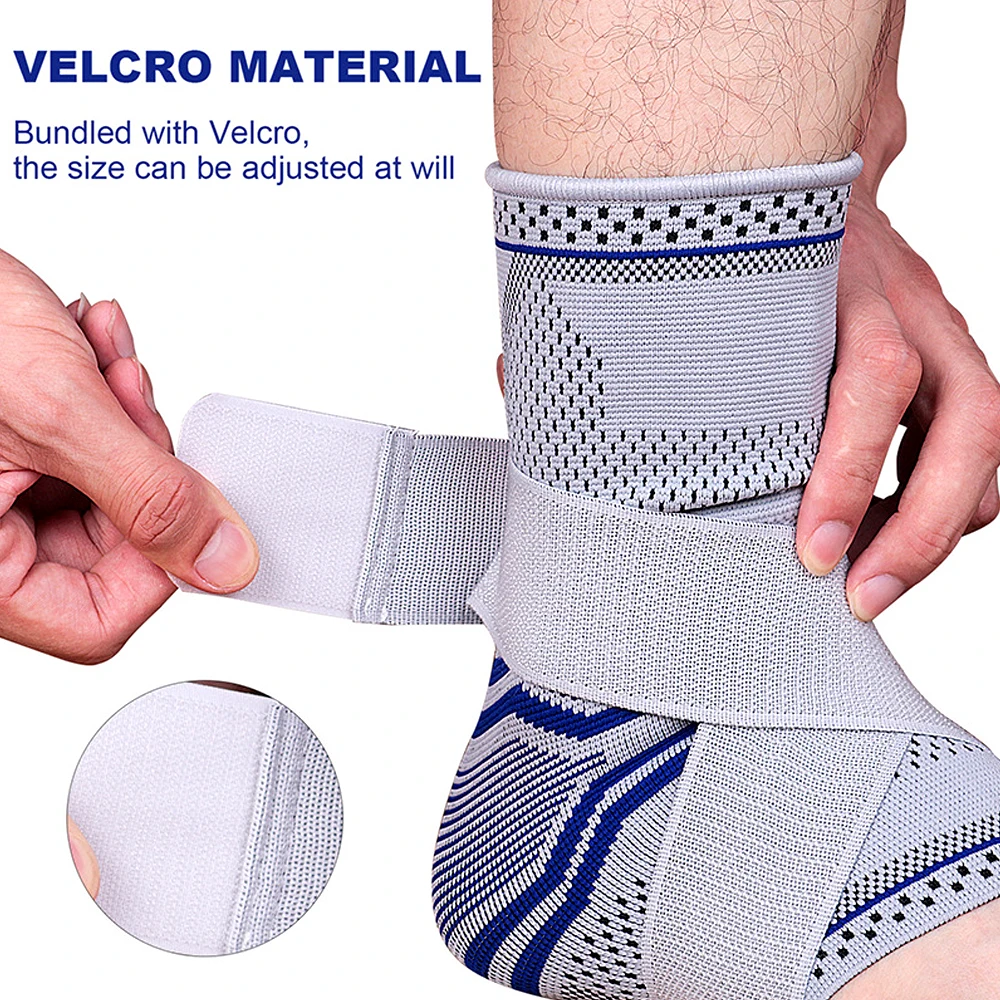 1Pcs Adjustable Compression Ankle Support Brace for Tendon Support - Plantar Fasciitis Spcks Eases Swelling Sprained Ankle Pain