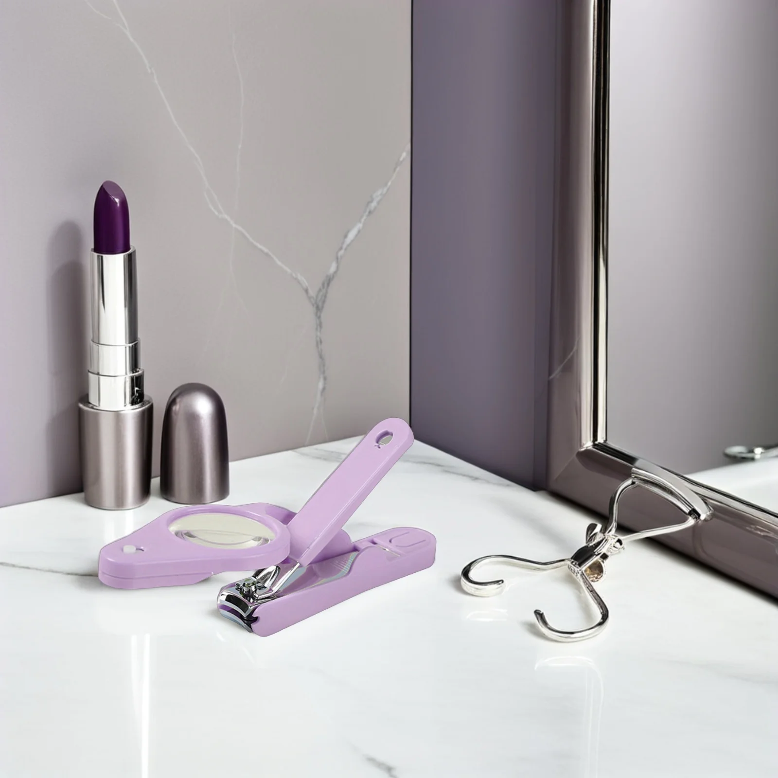 

Stainless Steel Nail Clipper Led Light Magnifier Adjustable Portable Fingernail Toenail Cutter For Kids Adults Foot Care Tool