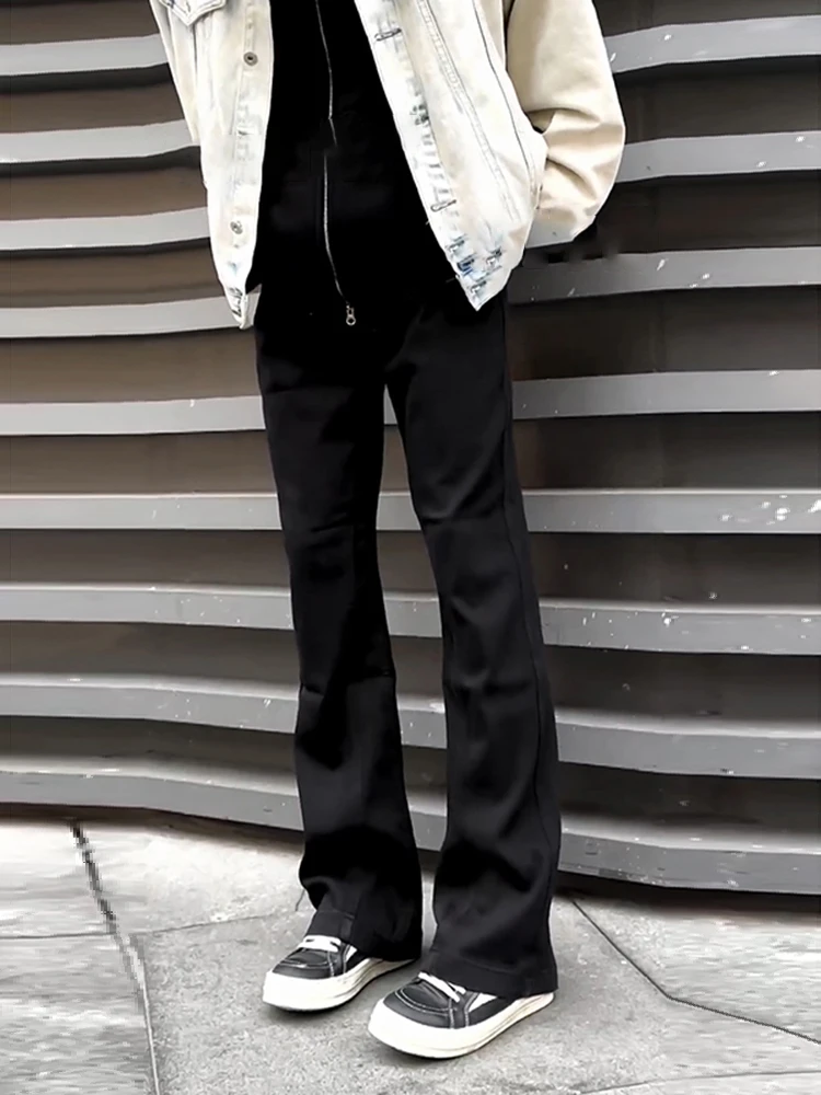 

Мужские джинсы Bla с высокой талией из мягкого денима, зауженные, в американском стиле, удлиненные, прямые, слегка расклешенные