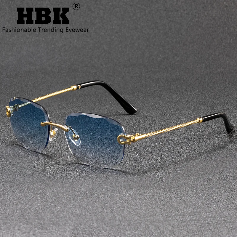 HBK Rimless Metal Sunglasses