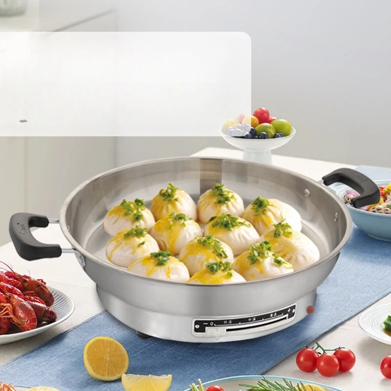 

Stainless steel electric frying pan for home use, new models are deepened, multi-functional, and good things are shared