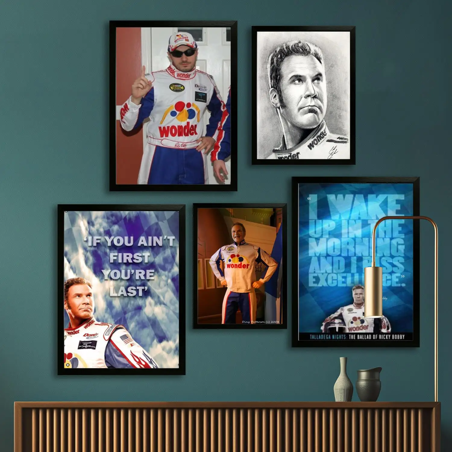 ricky bobby Canvas Art Poster and Wall Art Picture Print, Modern Family Bedroom Decor Posters,Decorative painting