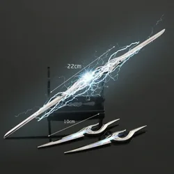 22cm Swallowed Star sky anime surrounding Cattelan javelin throwing knife 3-piece set of alloy sword ornaments sword boy toys
