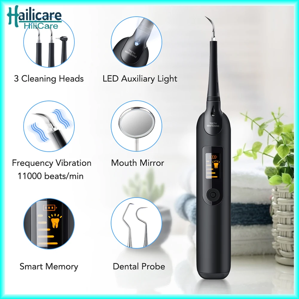 

Ultrasonic Dental Scaler Dental Tartar Remover Electric Sonic Teeth Plaque Cleaner Dental Stone Removal Tooth Care