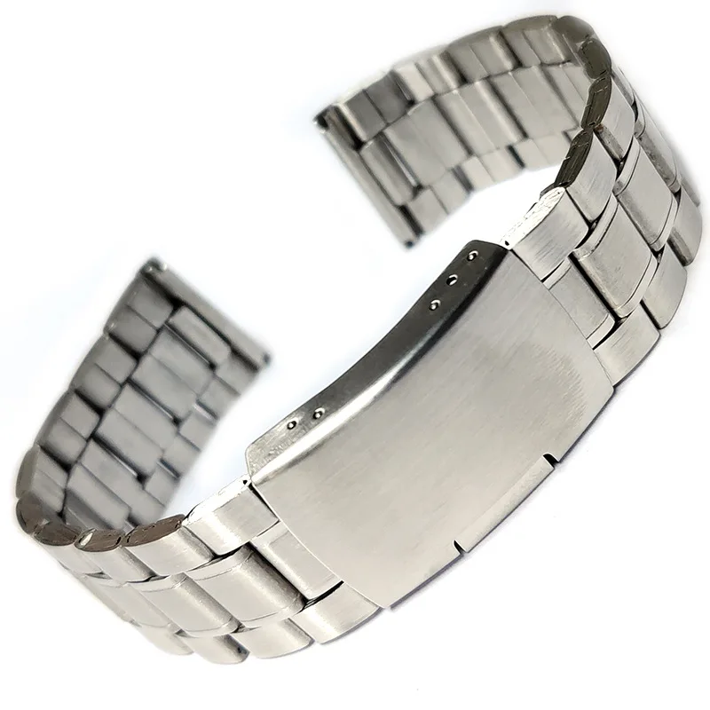 Bracelet de montre en acier inoxydable, 1 pièce, 18mm, 20mm, 22mm, Design audacieux et moderne, bracelet de remplacement pour montre de sport