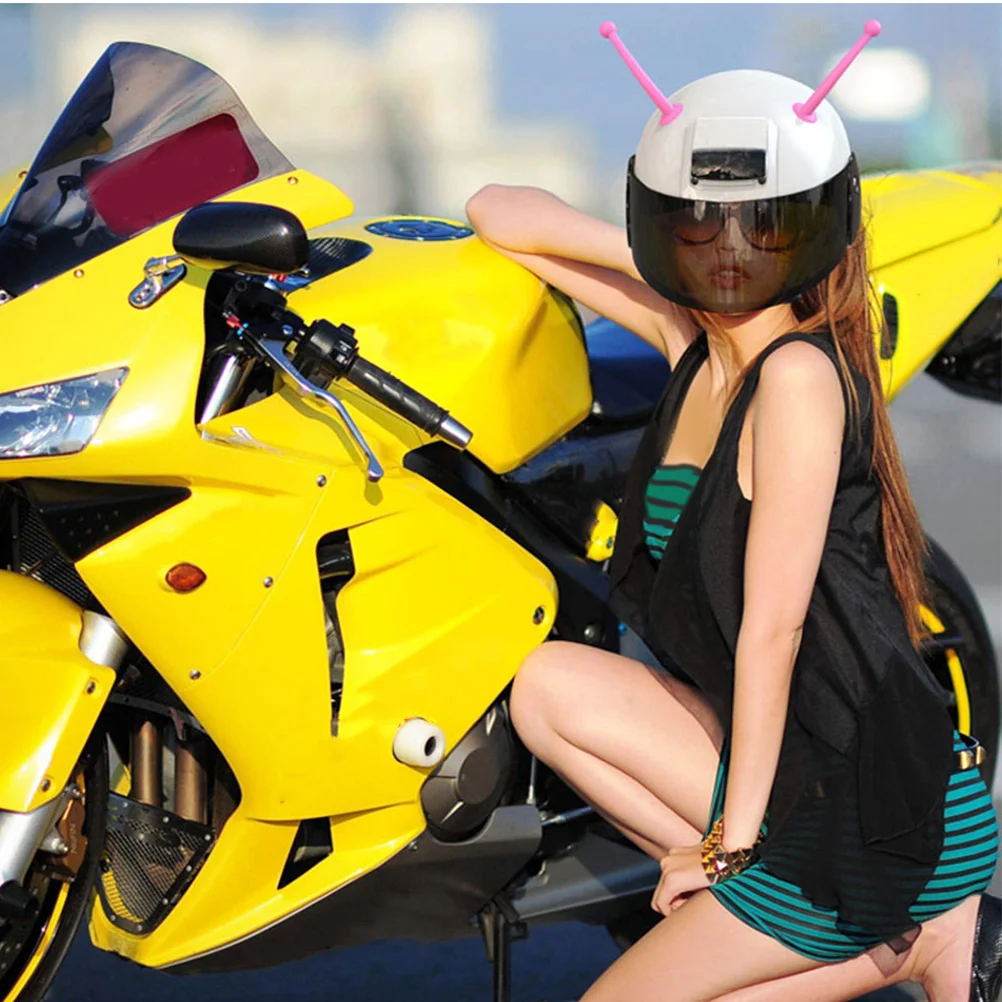 

1Pair Silicone Tentacles Suction Cup Flexible Durable Safe Motorcycle Decoration Red Antennae Helmets Tentacles