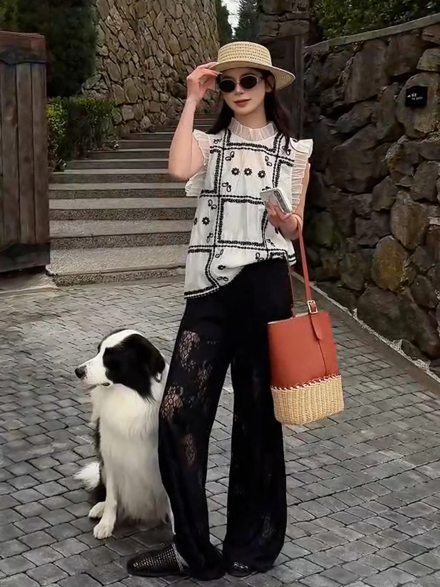 

Элегантный женский жилет с вышивкой и кружевными вставками Fahe 2026: Новая весенняя коллекция, универсальный, легкий, дышащий