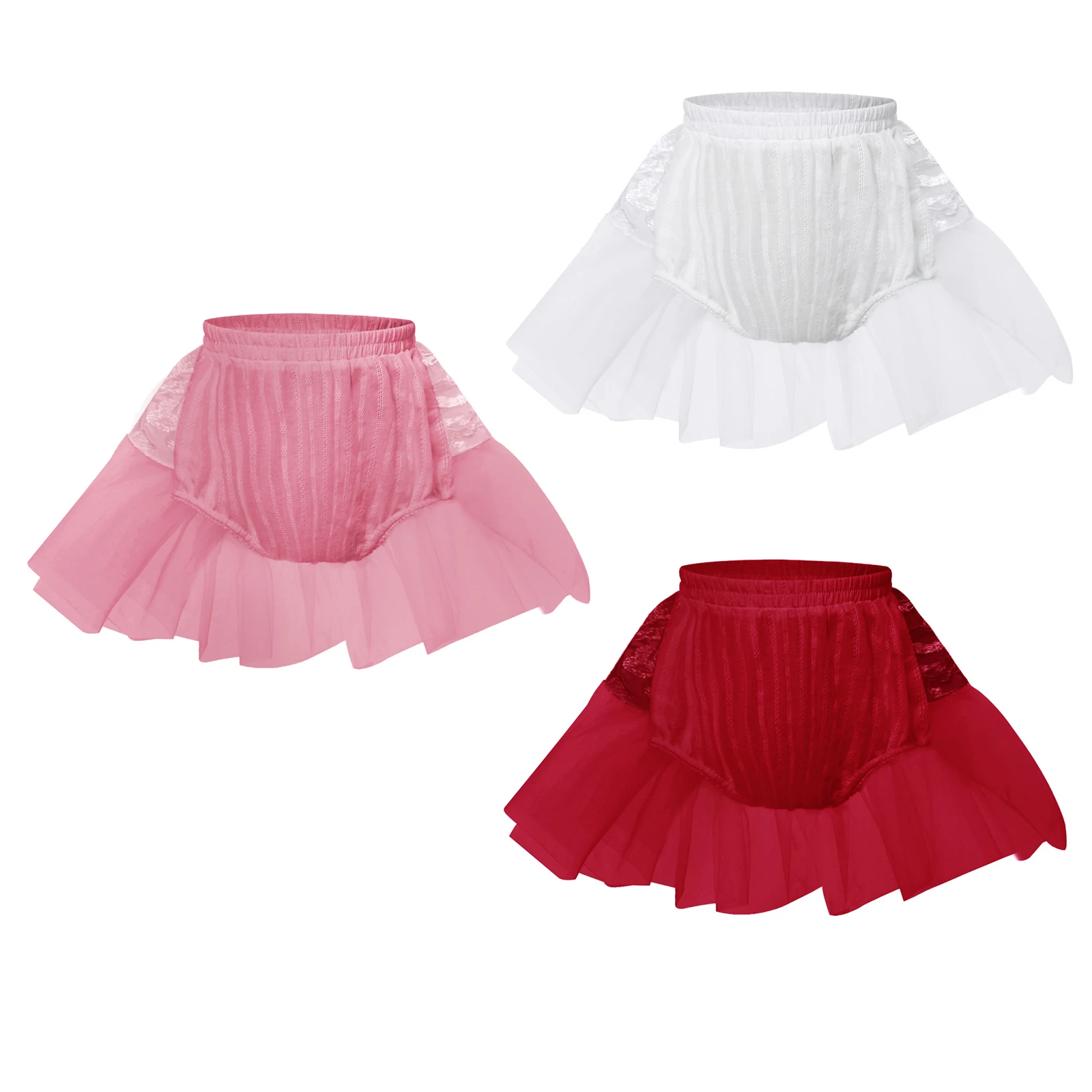 

Toddlers Baby Girls Summer Clothes Cotton Bloomers Diaper Cover Elastic Waistband Embroidery Mesh Shorts Infant Casual Wear