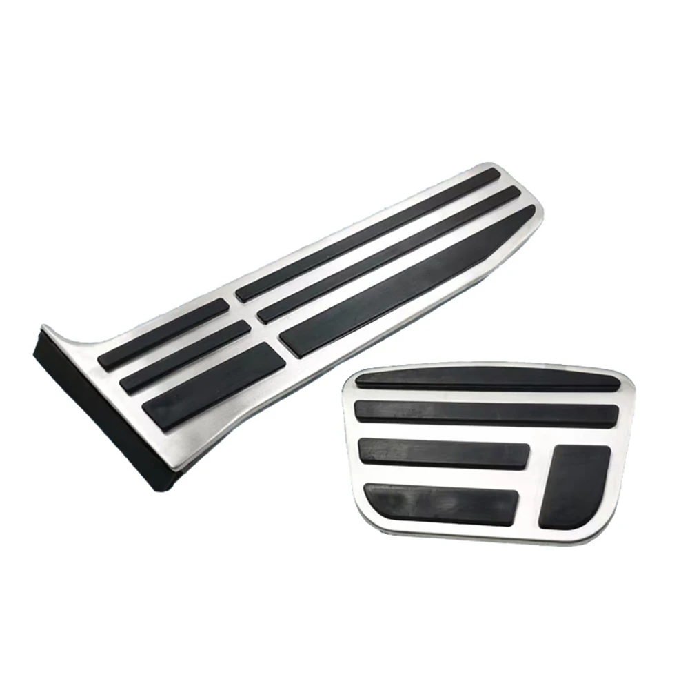 Compatible 1 Set Stainless Steel Accelerator Brake Pedal Protective Cover for 2023-2025 RX350h RX450h+ RZ300e RZ450e