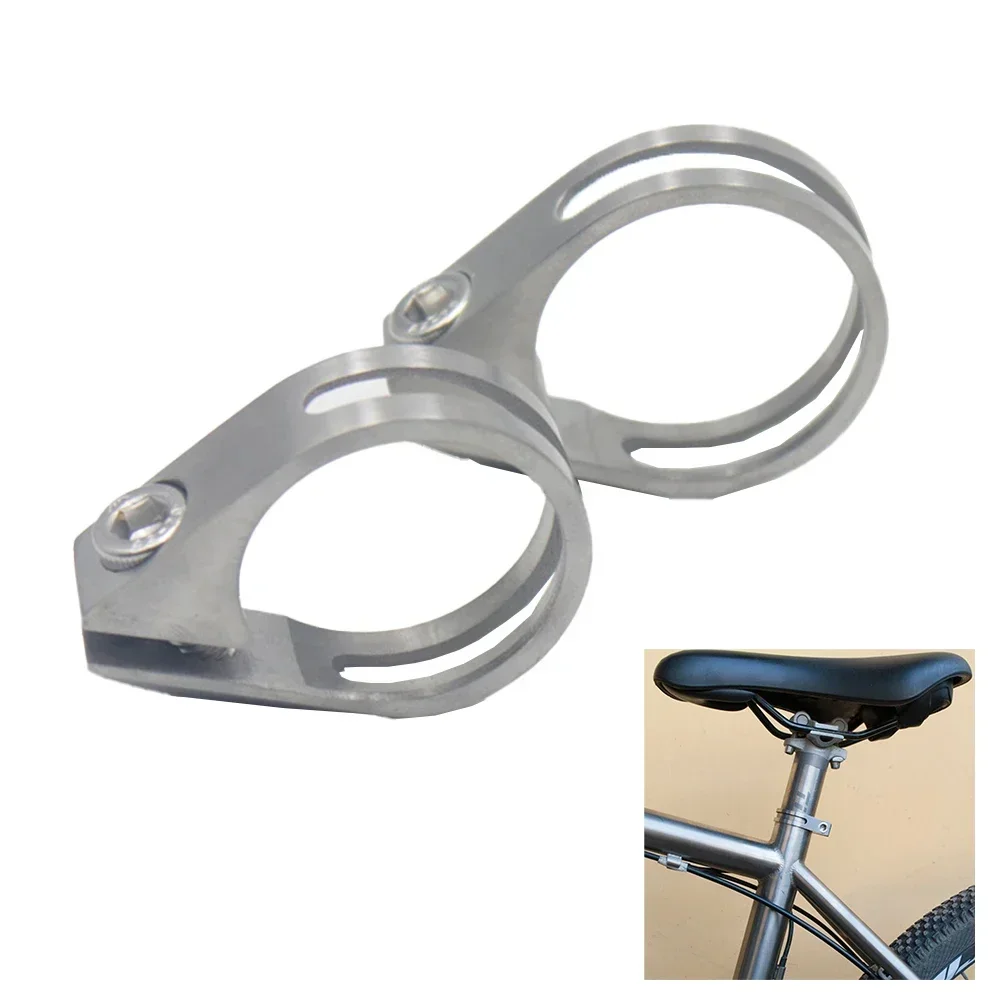 

Ti Alloy For Bike Seatpost Clamp 31 8 MM 34 9 MM Lightweight Saddle Tube Clamp for Road and Mountain For Bikes