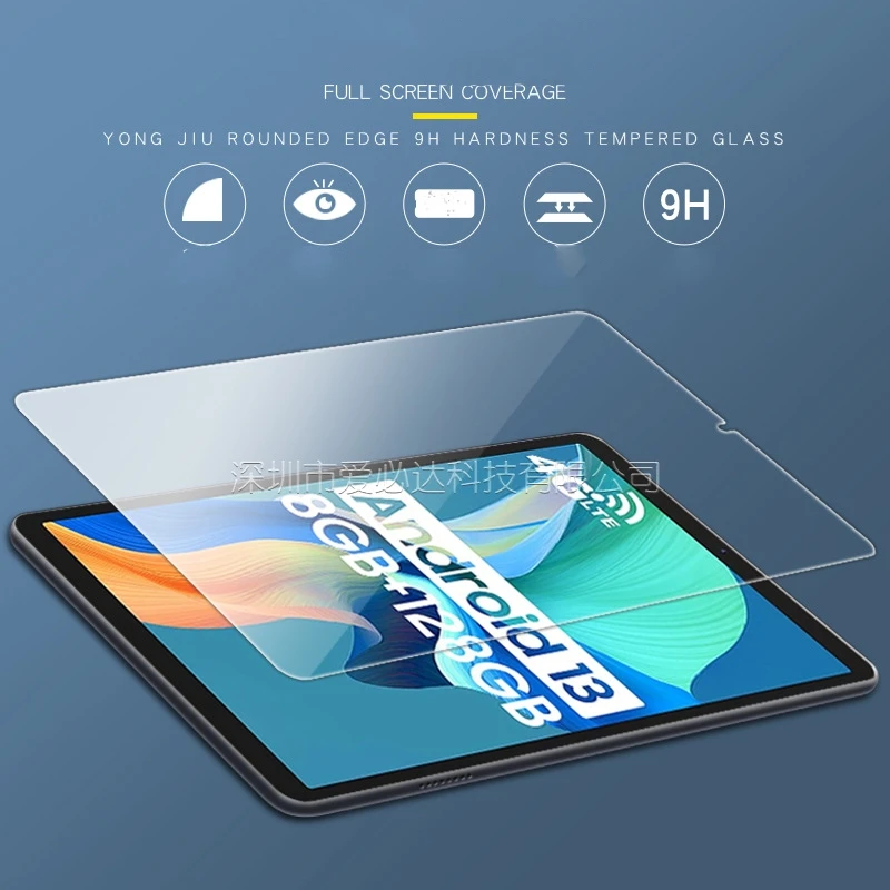 ブラックビュータブ用強化ガラススクリーンプロテクター60、8.68インチ、2個