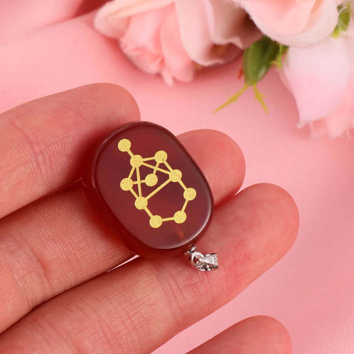 

1pc Crystal Pendant Agate Seven Chakra Symbols Pendant Life Tree Hanging Ornament Seven Chakra Symbols Necklace Jewelry Gift For