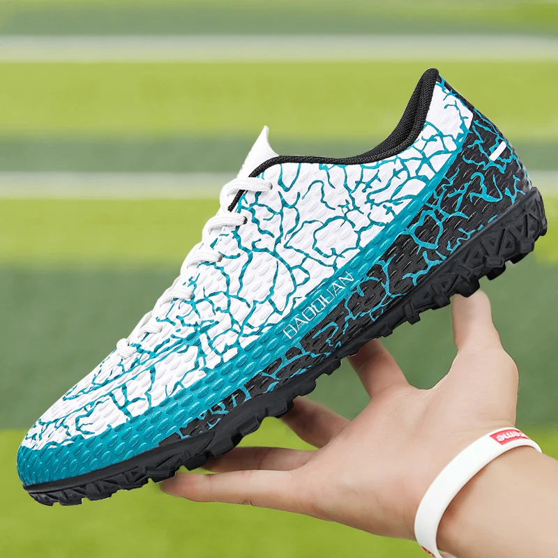 Zapatos de fútbol profesionales de alta calidad para hombres, botas de fútbol ultraligeras FG/TF para niños, botas de entrenamiento al aire libre,