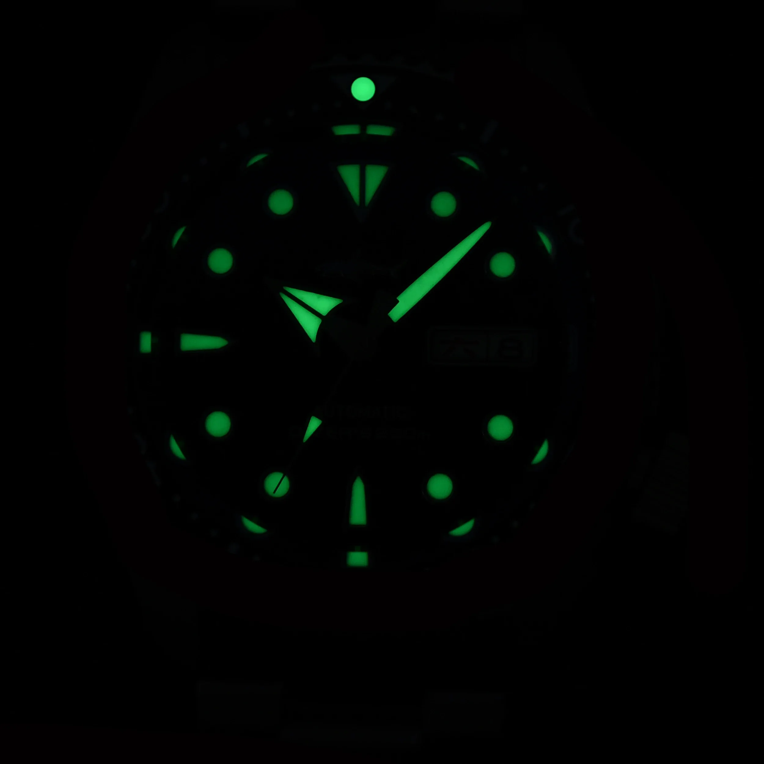 Heimdallr Homage Watch For Men Sumo SBDX 200M Waterproof Sapphire Crystal Glass C3 Luminous Green Dial NH36 Automatic Movement