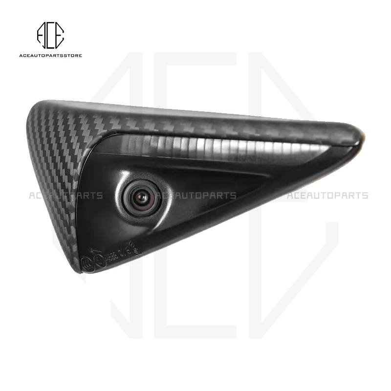 Dry Carbon Fiber Fender Trim For Tesla Model 3 Carbon Fiber Side View Camera Cover For Model Y Carbon Fiber Camera Cover