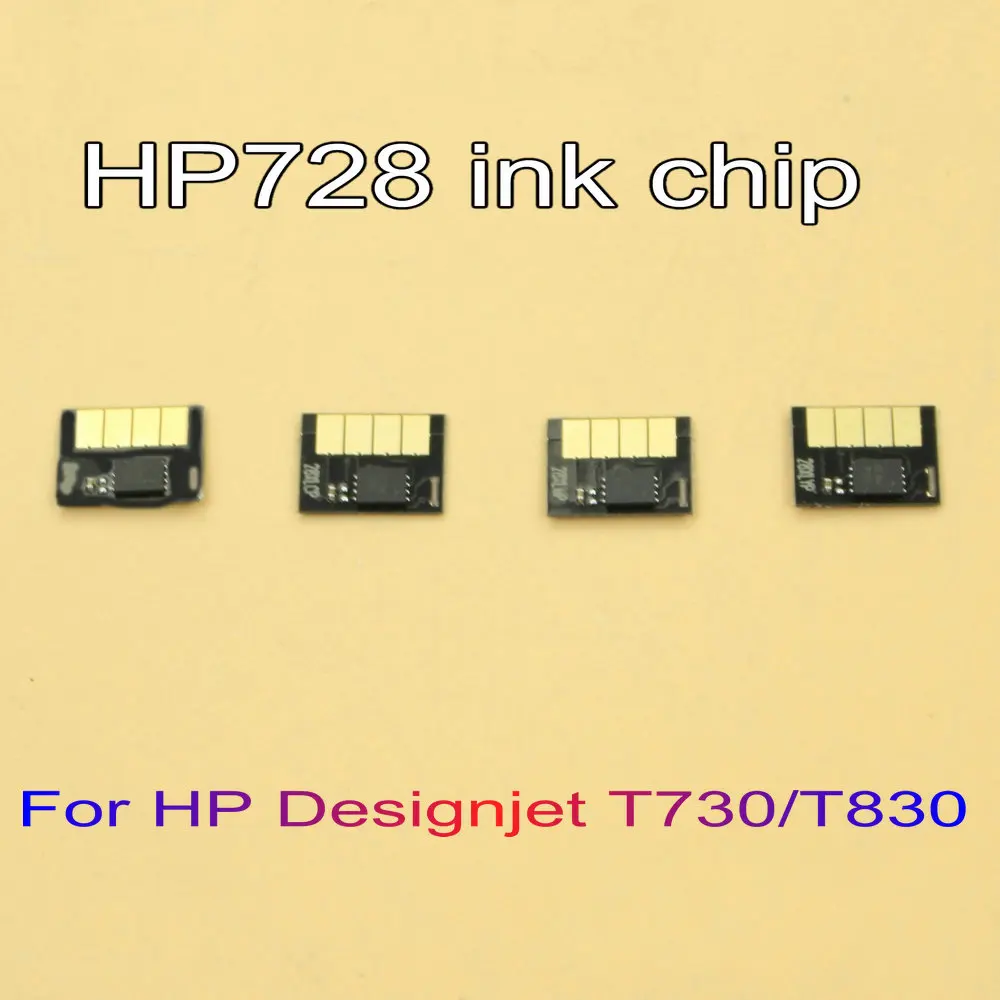 HP 728 Printer Ink Ic Chip One Time Use for F9J68A F9J67A F9J66A F9J65A For HP DesignJet T730 T830 Print Ink Cartridge Chip