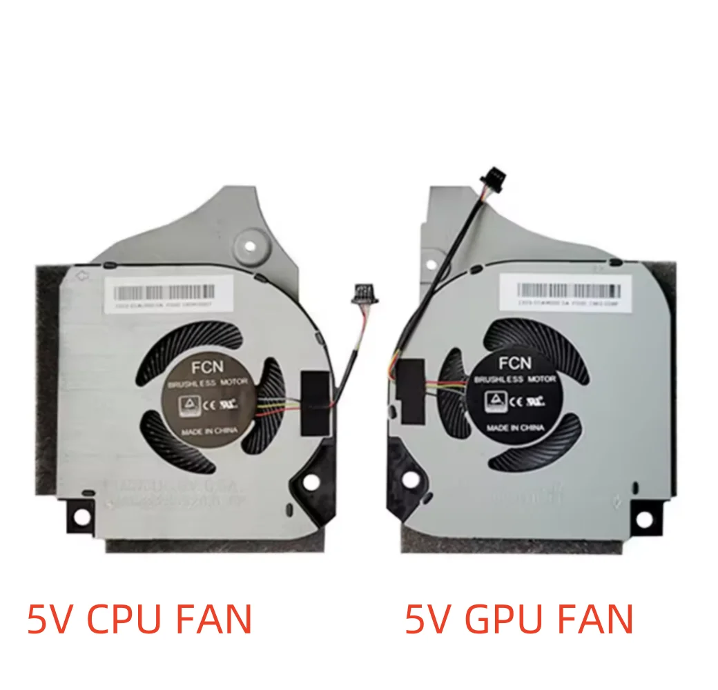 5V Laptop CPU GPU Cooling Fans for DELL INSPIRON G5-5590 G7-7590 G7-7790 Fan GTX1650 Cooler Radiator DC 5V