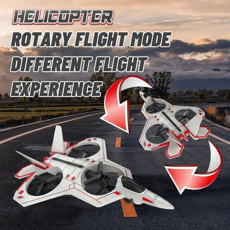 Drone Stunt Fighter Aircraft Model Four-axis Aircraft Remote Control Aircraft Foam Aircraft Roll Rotation Suspension