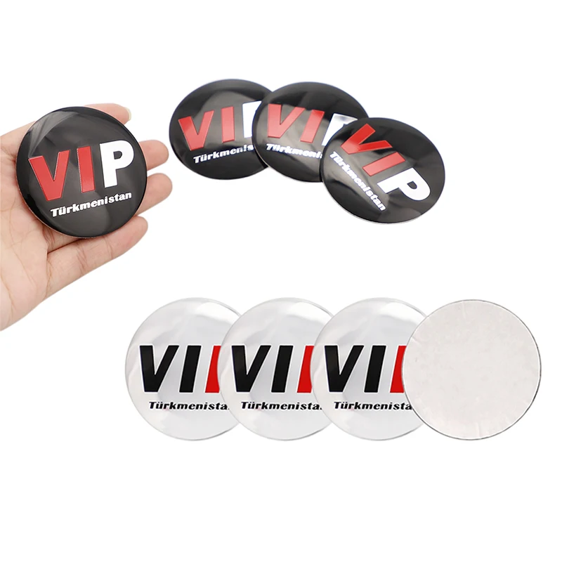 

4pcs 56mm Wheel Hub Caps Personalized Car Sticker Modified Wheel Hub Center Caps VIP Wheel Hub Caps Car Accessories Stickers