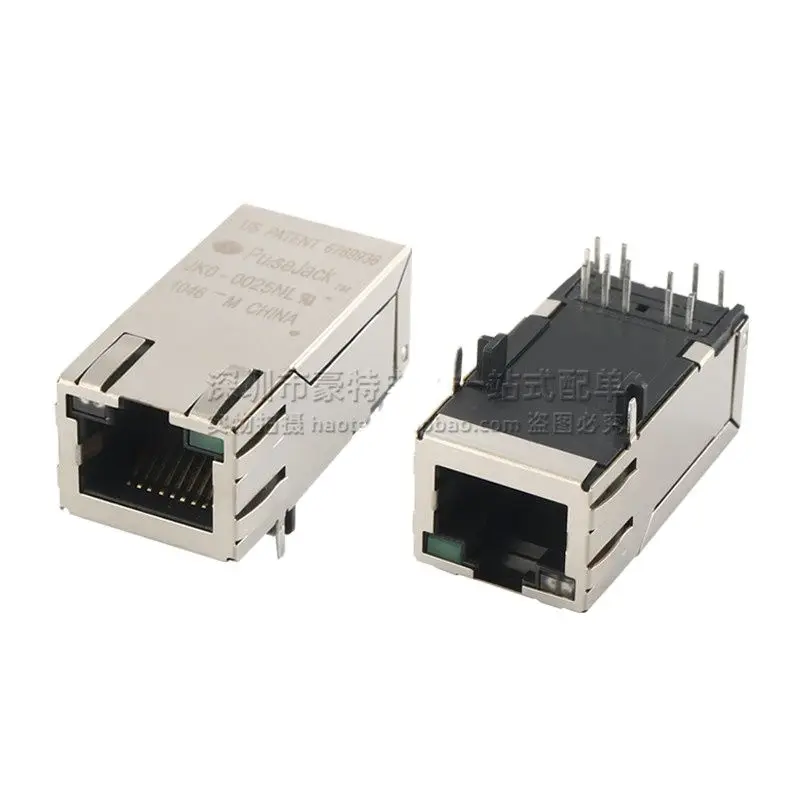 10pcs/ JK0-0025NL JKO-0025NL imported RJ45 network interface socket with light strip filter connector