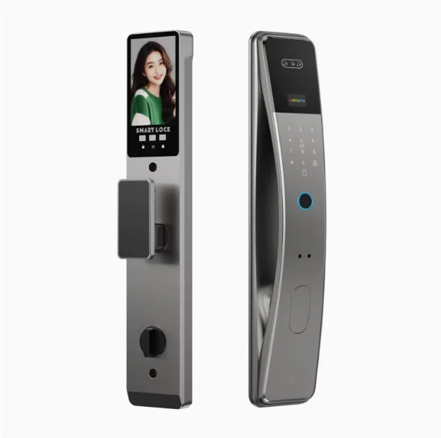 

Automatic fingerprint lock facial recognition video intercom home smart electronic lock