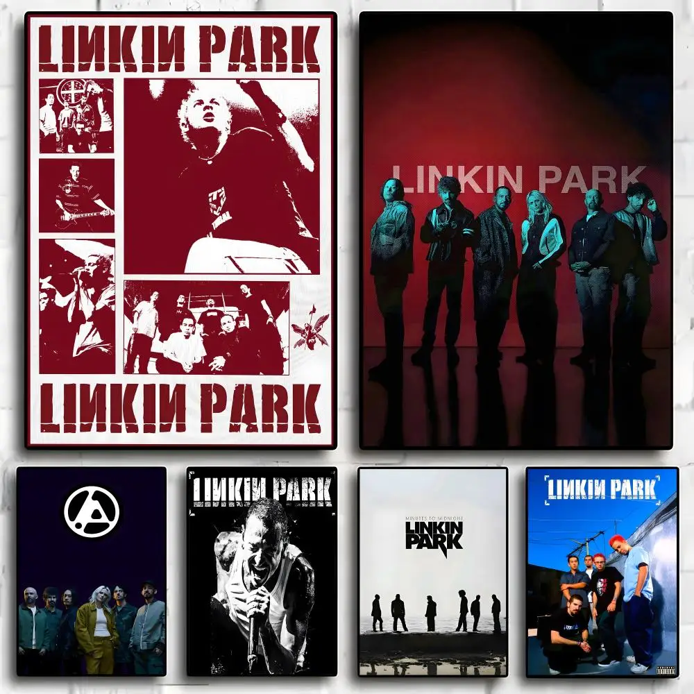 L-Linkin Park Rock Band Painting Calligraphy Exhibition poster photo oil painting canvas synthetic fiber for living dining room