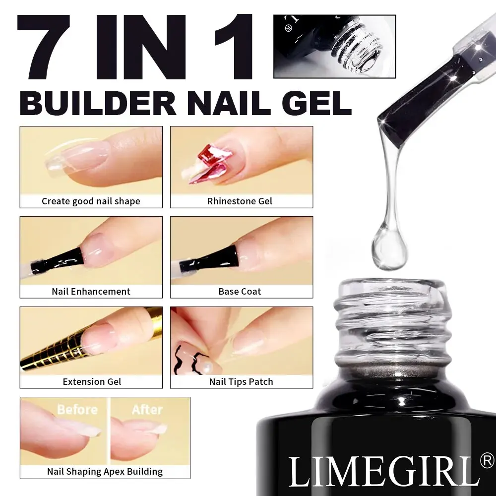 7-in-1 Builder Nail Gel And Cuticle Oil Magic Remover Nail Prep Dehydrator Acid-free Primer Cuticle Sofrener&Remover