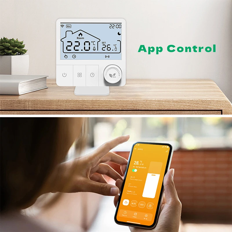 Tuya Wifi Smart Thermostat Heating Low Power Battery Water Gas Boiler Temperature Controller Smart Life Alexa Google Home Alice