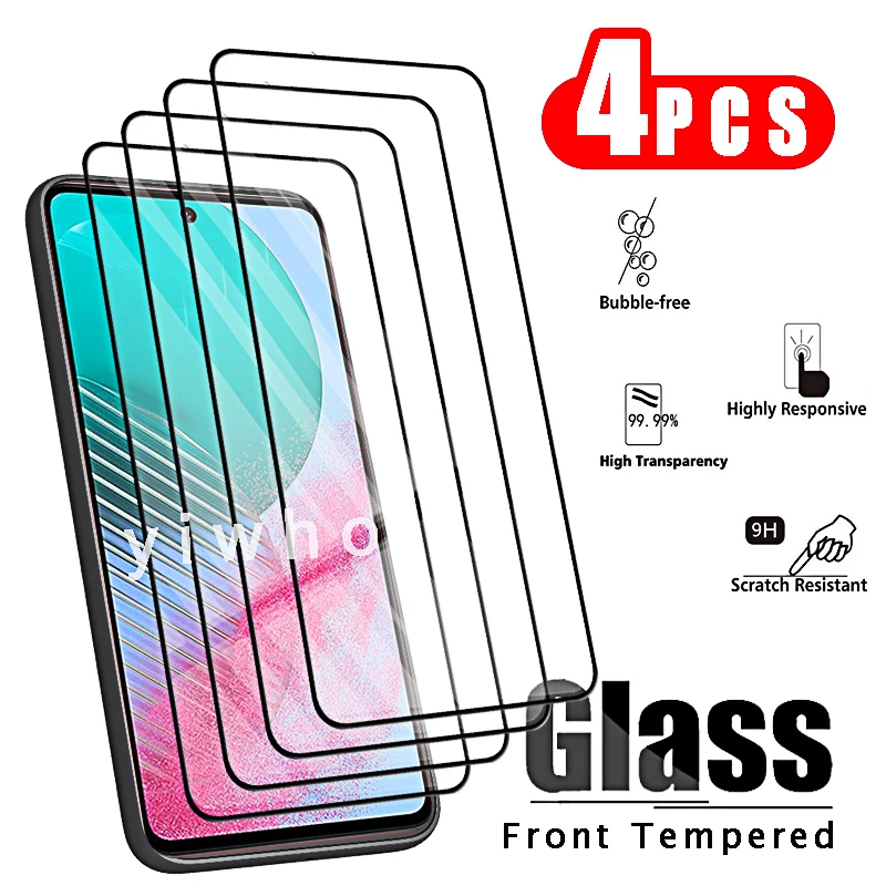 4pcs Tempered Glass for Samsung Galaxy M54 5G M34 M14 M04 M13 4G M23 M33 M53 5G Screen Protectors Protective Glass M 54 34 Film