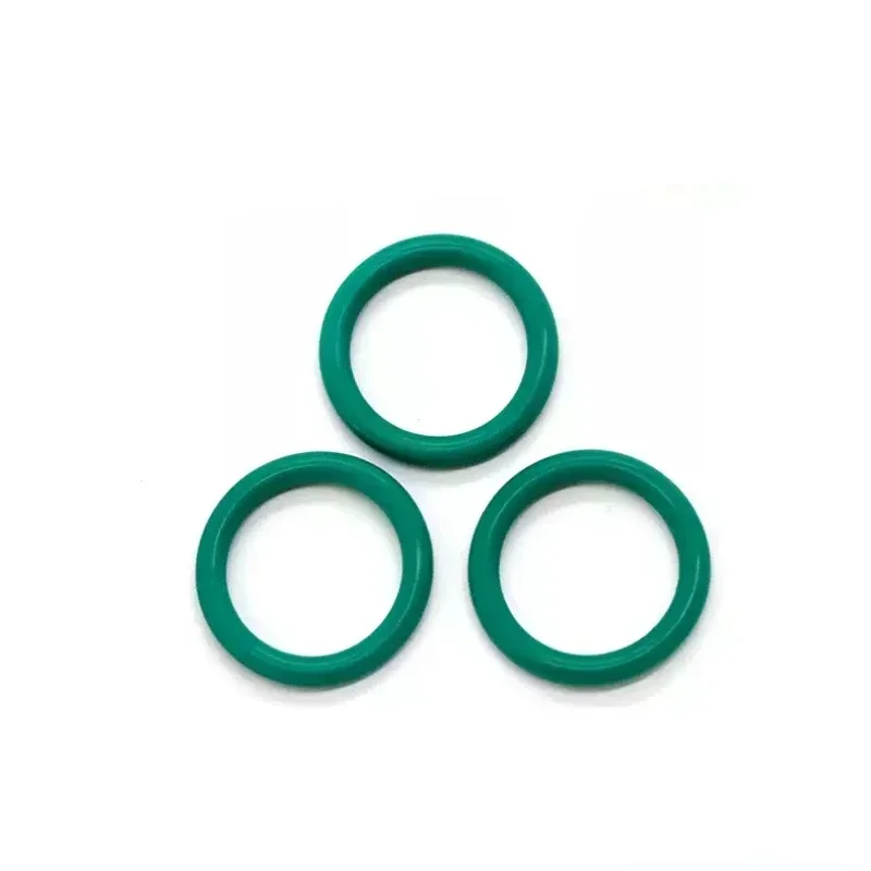 FKM O-ring Green Fluororubber Rubber Sealing Gasket O Ring CS1/1.5/2.0mm Oil Resistant Acid Alkali Resistant O-Ring Kit