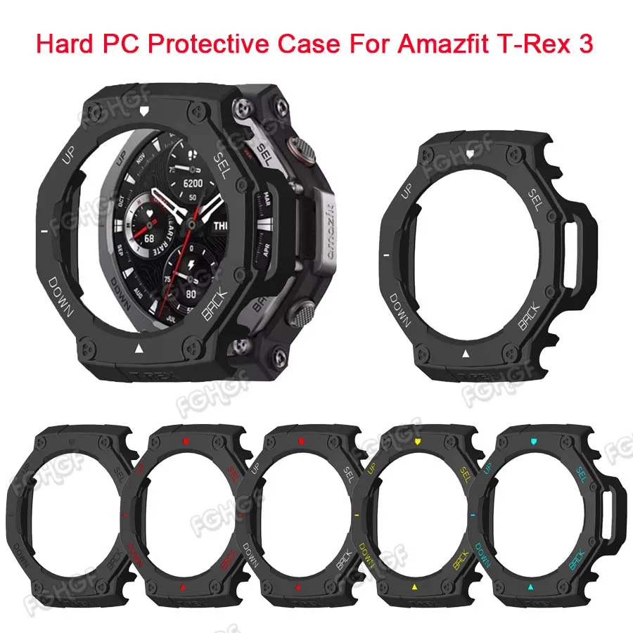 Hard PC Protective Case For Amazfit T-rex 3 Smart Watch Cover Shell Frame Bumper For Huami Amazfit T Rex 3 Protector Accessoies