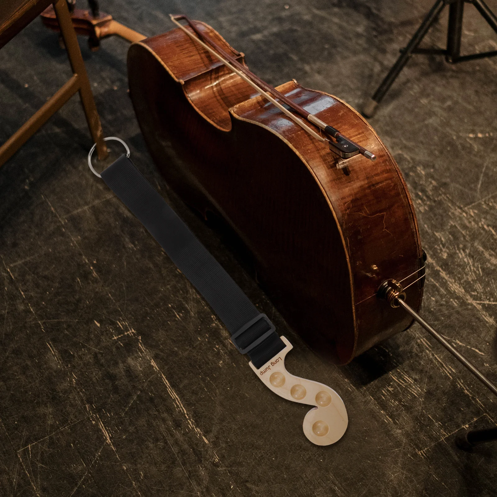 

1pcs Non-slip Cello Pads Maple Durable End-pin Stopper Bass Home Use Adjustable Holes Strong Resistance Non-slip Cotton Suitable