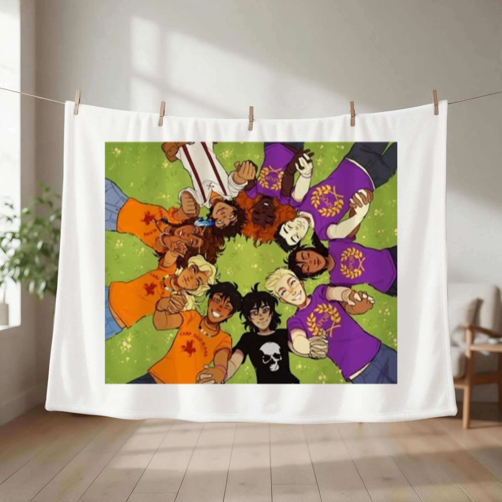 Heroes Of Olympus Throw Blanket couch cozy soft plush fuzzy picnic outdoor blanket