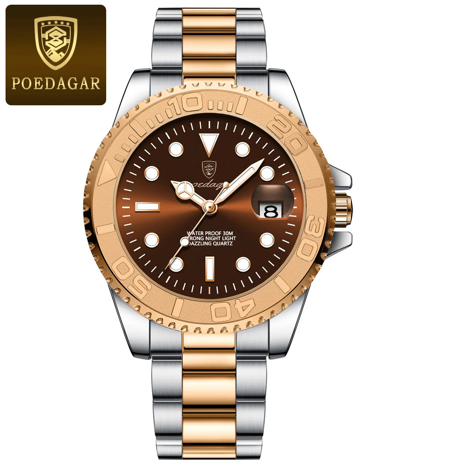 Men's POEDAGAR Top Original Quartz Watch