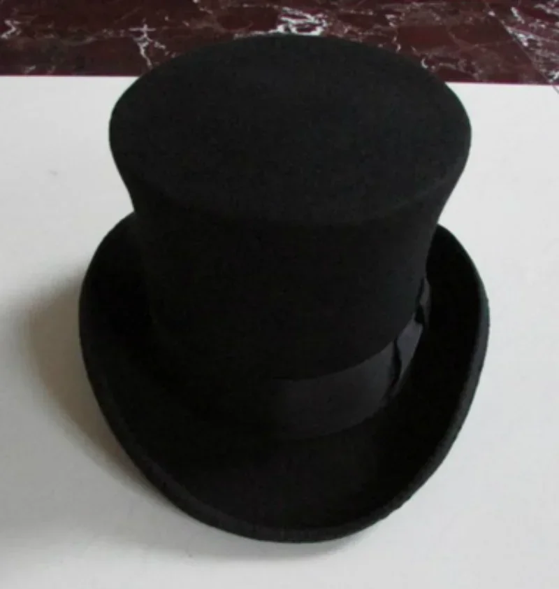 18cm de altura chapéu vitoriano formal fedora cilindro topper chaminé pote chapéu fogão tubo chapéu palco trajes mágicos steampunk louco