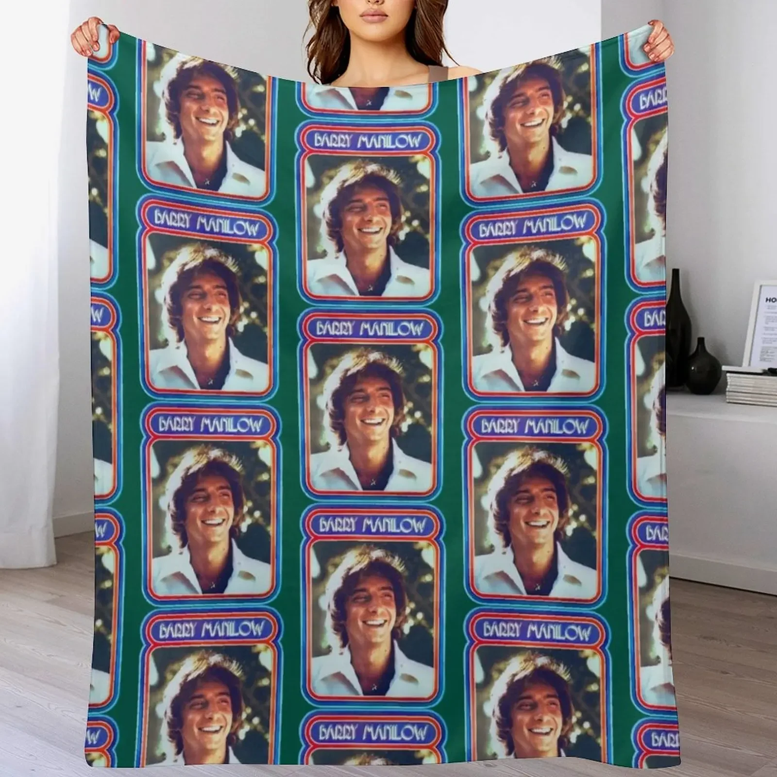 

Barry Manilow Throw Blanket Camping Furrys sofa bed Luxury Thicken Blankets