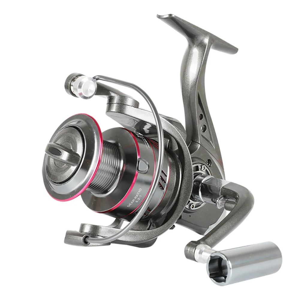 

Spinning Reel 5.2:1 Gear Ratio High Speed Spinning Fishing Reel 12 Max Drag With Folding Metal Rocker Arm For Beginners Outdoor