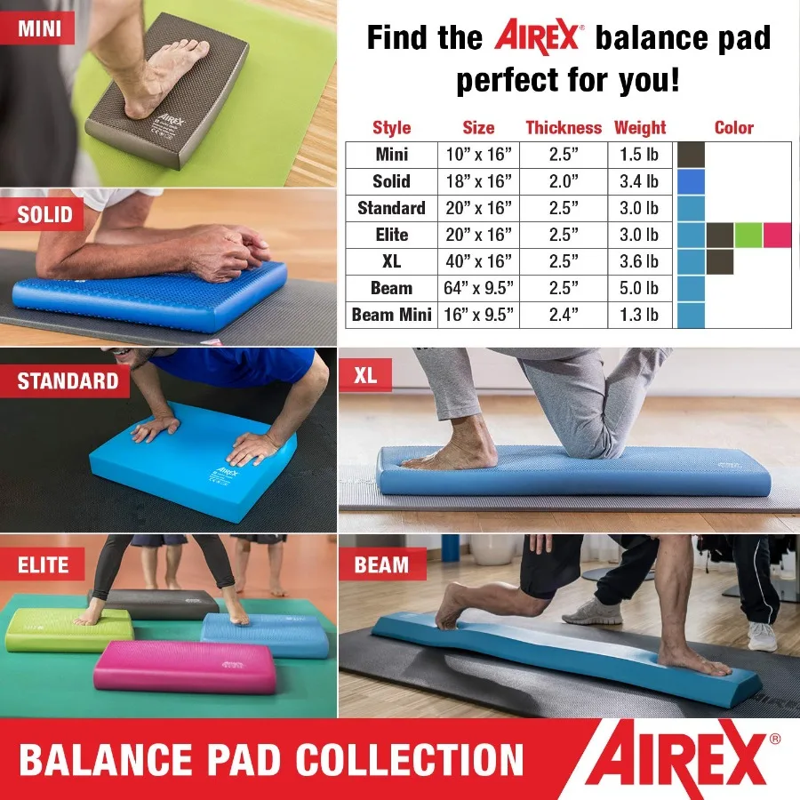 Balance Pad Foam Board Stability Cushion Exercise Trainer for Balance Stretching Physical Therapy Mobility Rehabilitation and C