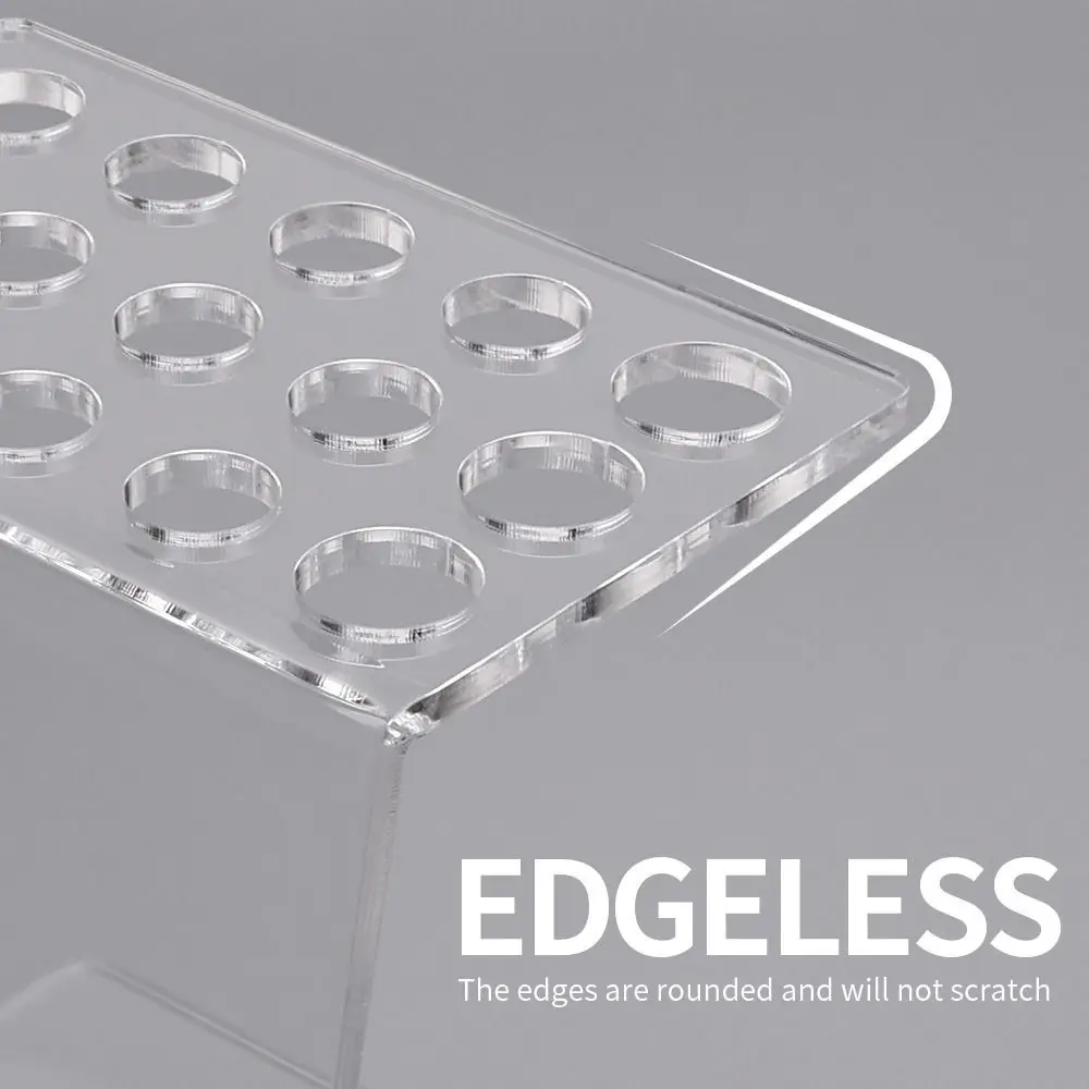 

Acrylic Scissors Display Holder Transparent 5/615 Grids Makeup Brush Organizer Clear Display Durable Construction