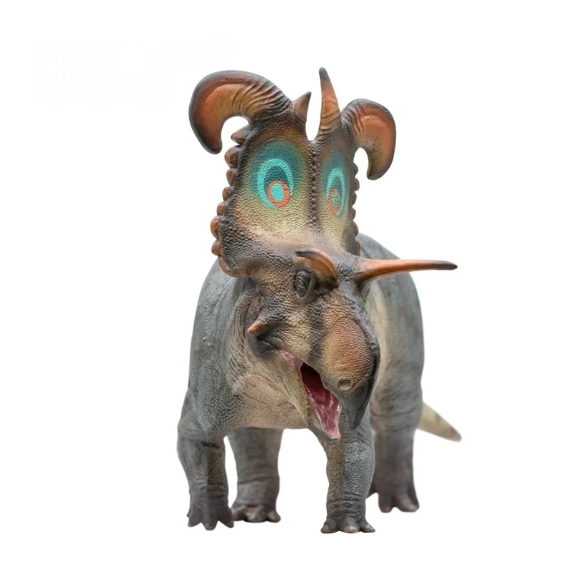 Roki Gehoornde Dinosaurus Frederik Koning Metgezel Action Figure Speelgoed Kind Groeigrafiek Desktop Decoratie Vakantiecadeau Collectible