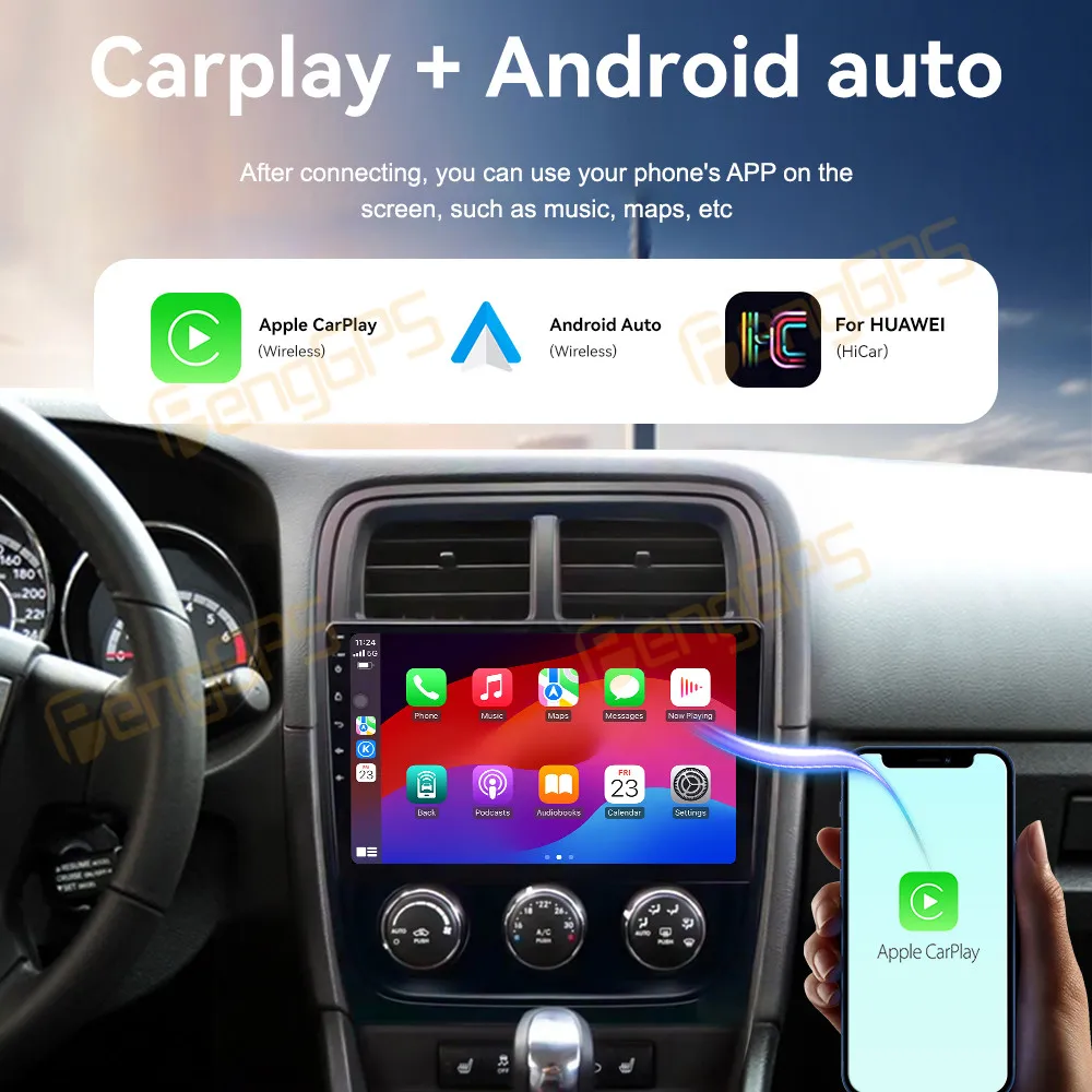 For Dodge Caliber Jeep Compass 1 MK Patriot 2010-2012 Car Radio Carplay Android 13 Screen GPS Navigation Android Auto No 2din BT