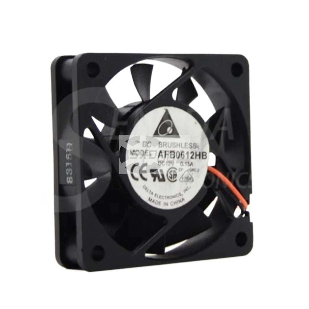 

2pcs 60mm 12V Axial Fan for Delta AFB0612HB 60x60x15mm DC 12V 0.15A Server Cooling Fan 3-Wire