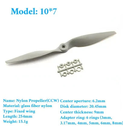 2PCS Gemfan Apc Nylon Propeller 5x5/6x4/7x5/8x4/8x6/9x6/10x5/10x7/11x5,5/12x6/13x6,5/14x7/16x8/17x10 Requisiten Für RC Modell Flugzeug