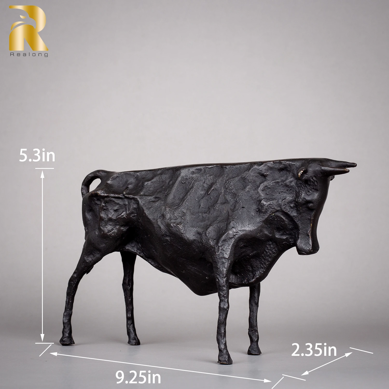 Abstract Bronze Bull Statue Bronze Replica Art Crafts by Picasso Famous Bronze Bull Sculpture For Home Decor Collection Gifts